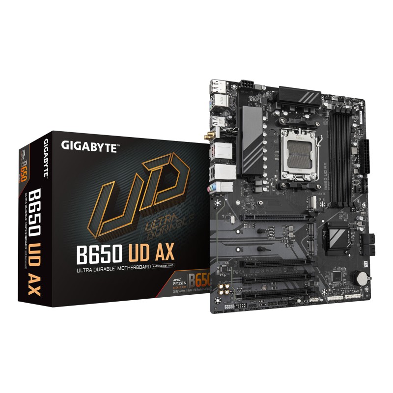 Gigabyte B650 UD AX ATX Socket AM5 AMD B650 Gigabyte B650 UD AX ATX Socket AM5 AMD B650